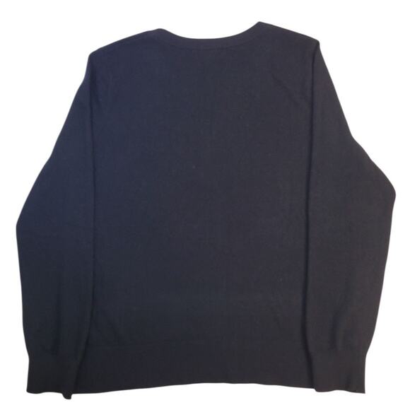 Lilly Pulitzer Odetta Sweater XL Black Sparkly Collar Wool Cashmere EUC - Picture 5 of 11